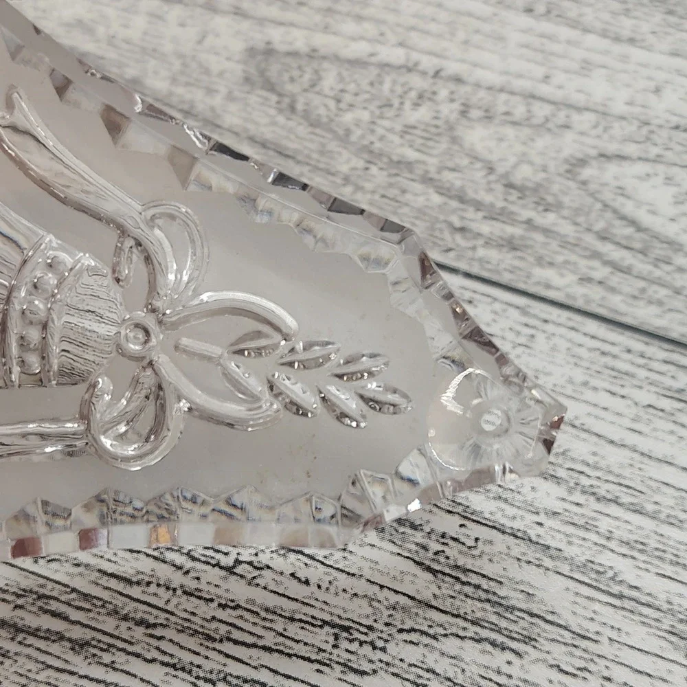 1978 Clear Christmas Bell Ornament Acrylic Retro Holiday Decor‎
